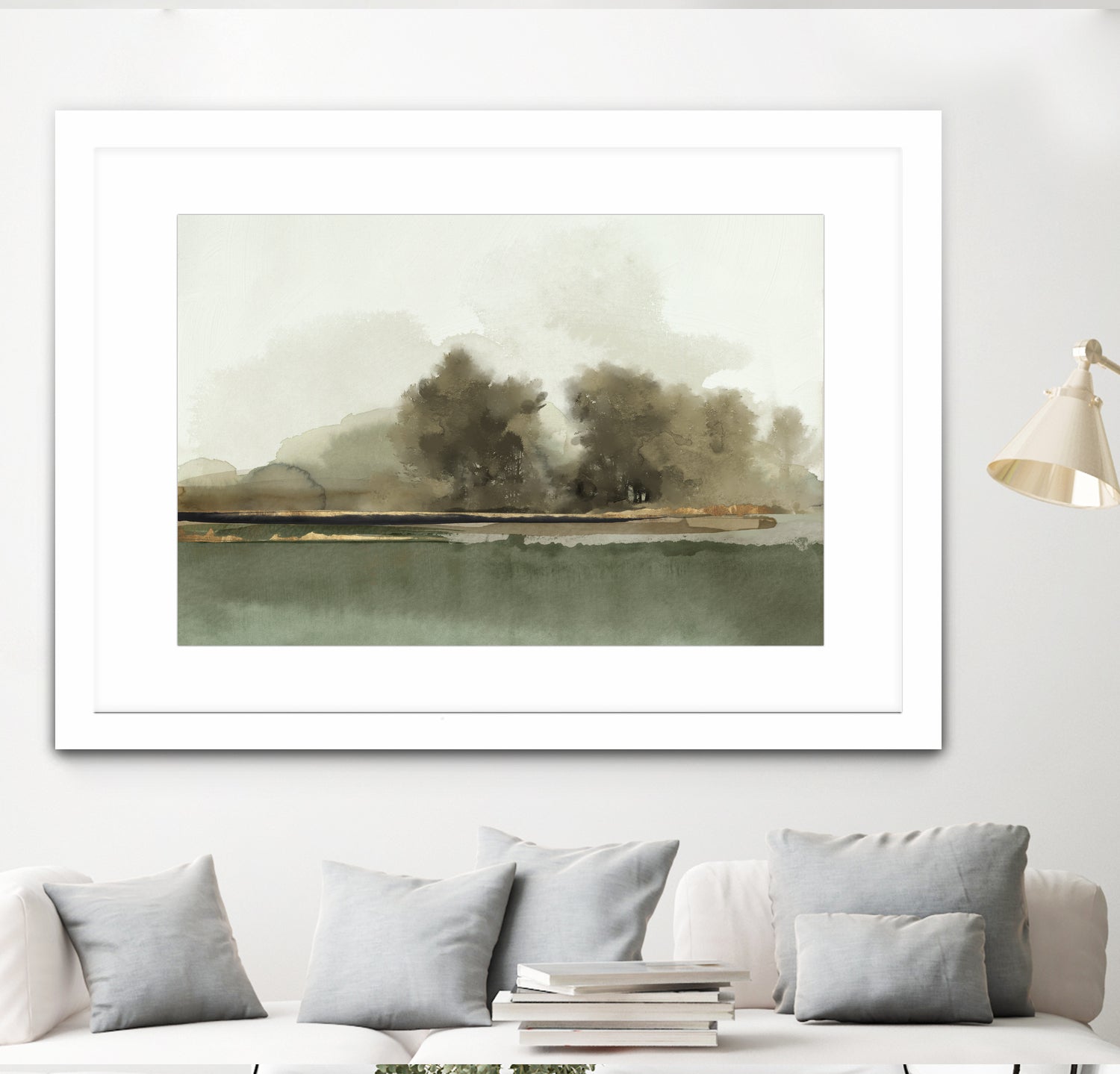 Forest Memories by Jacob Q on GIANT ART - gold landscape