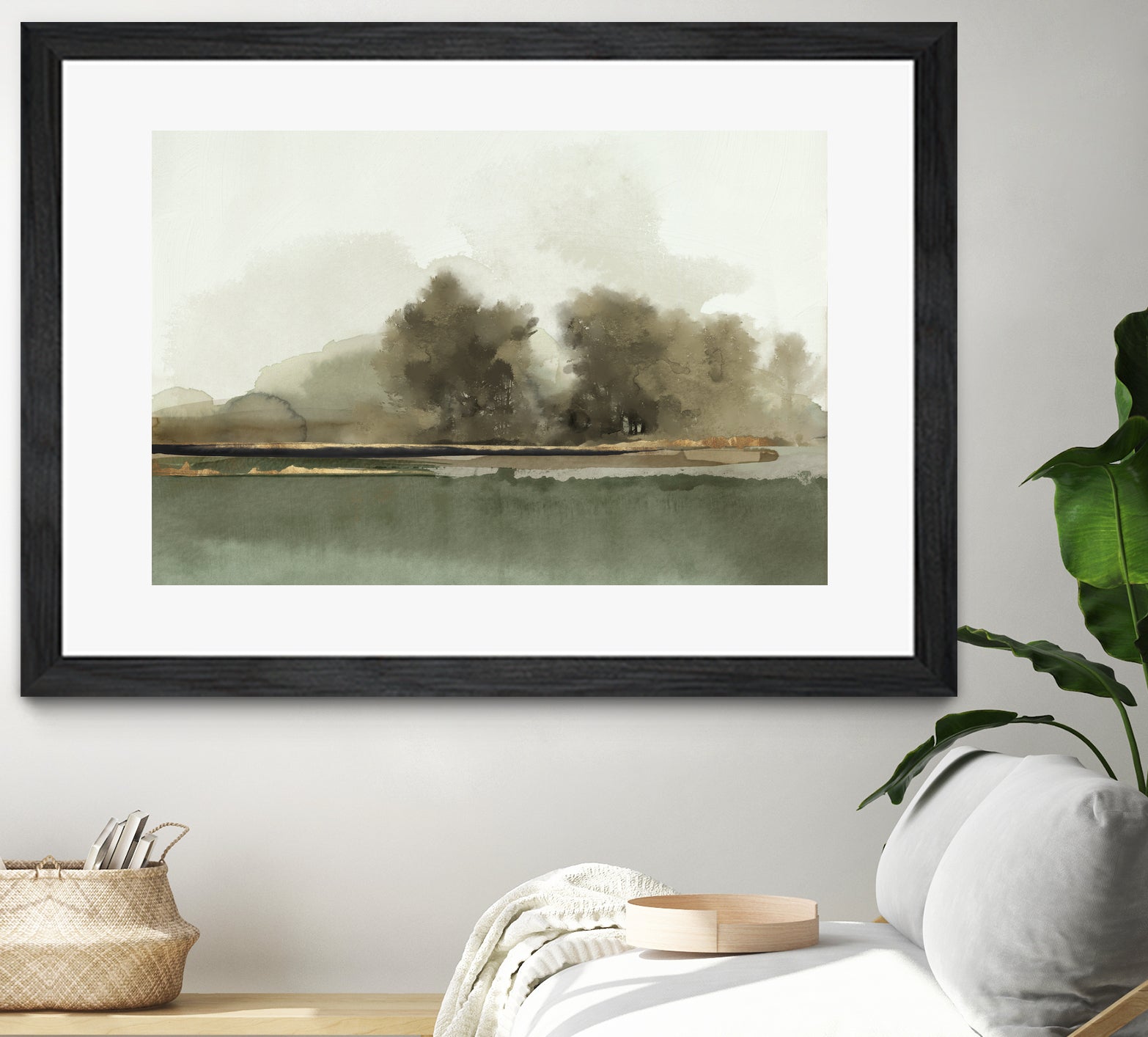 Forest Memories by Jacob Q on GIANT ART - gold landscape