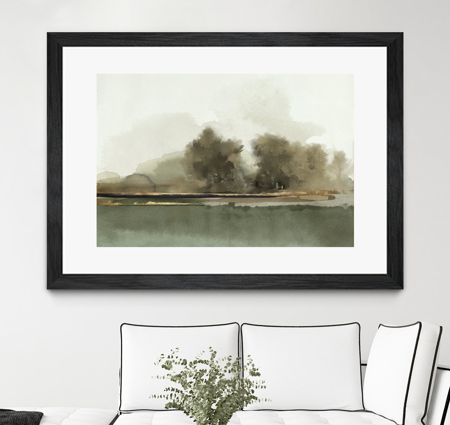 Forest Memories by Jacob Q on GIANT ART - gold landscape