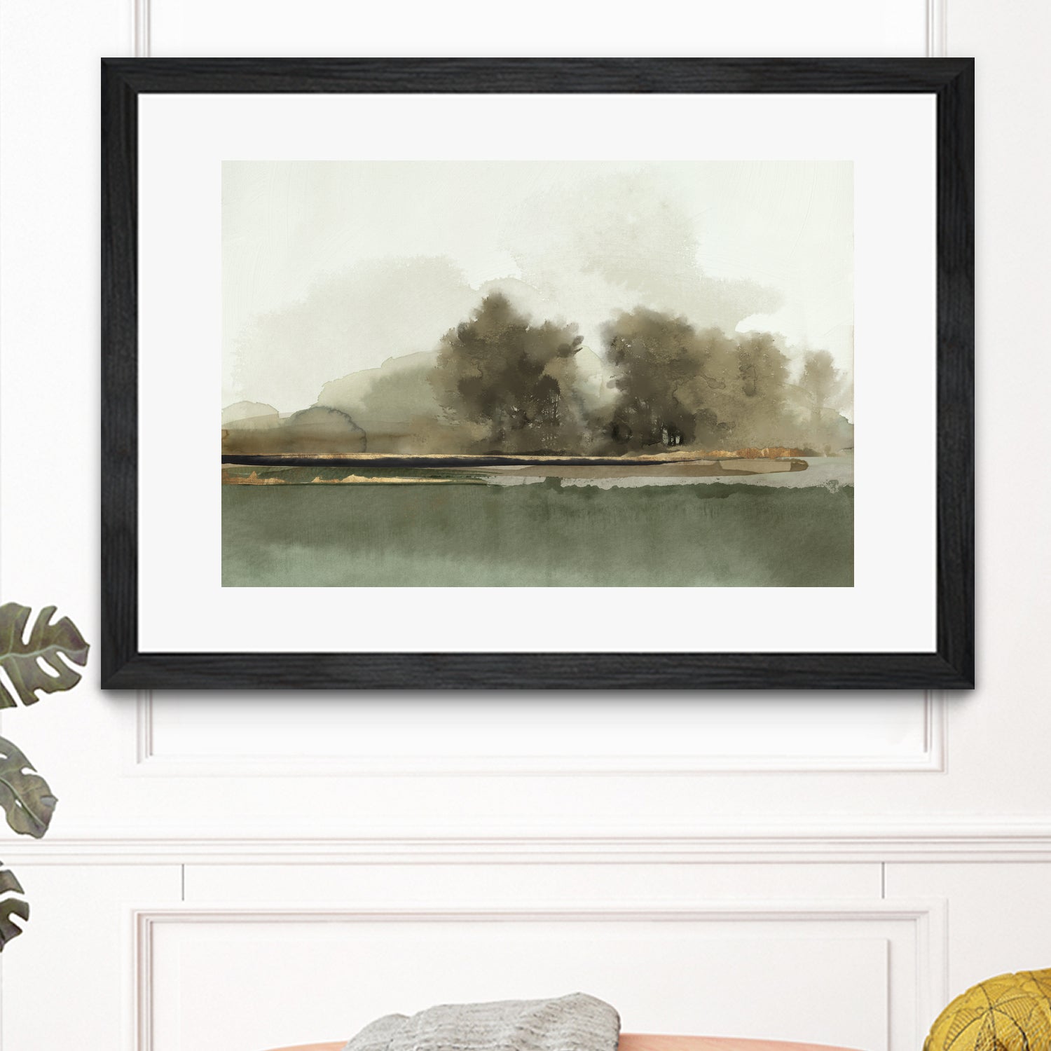 Forest Memories by Jacob Q on GIANT ART - gold landscape