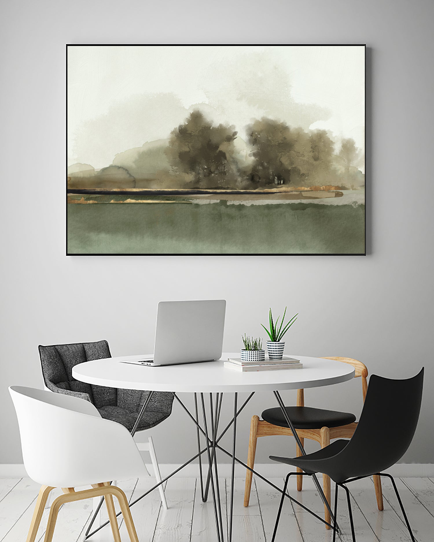 Forest Memories by Jacob Q on GIANT ART - gold landscape