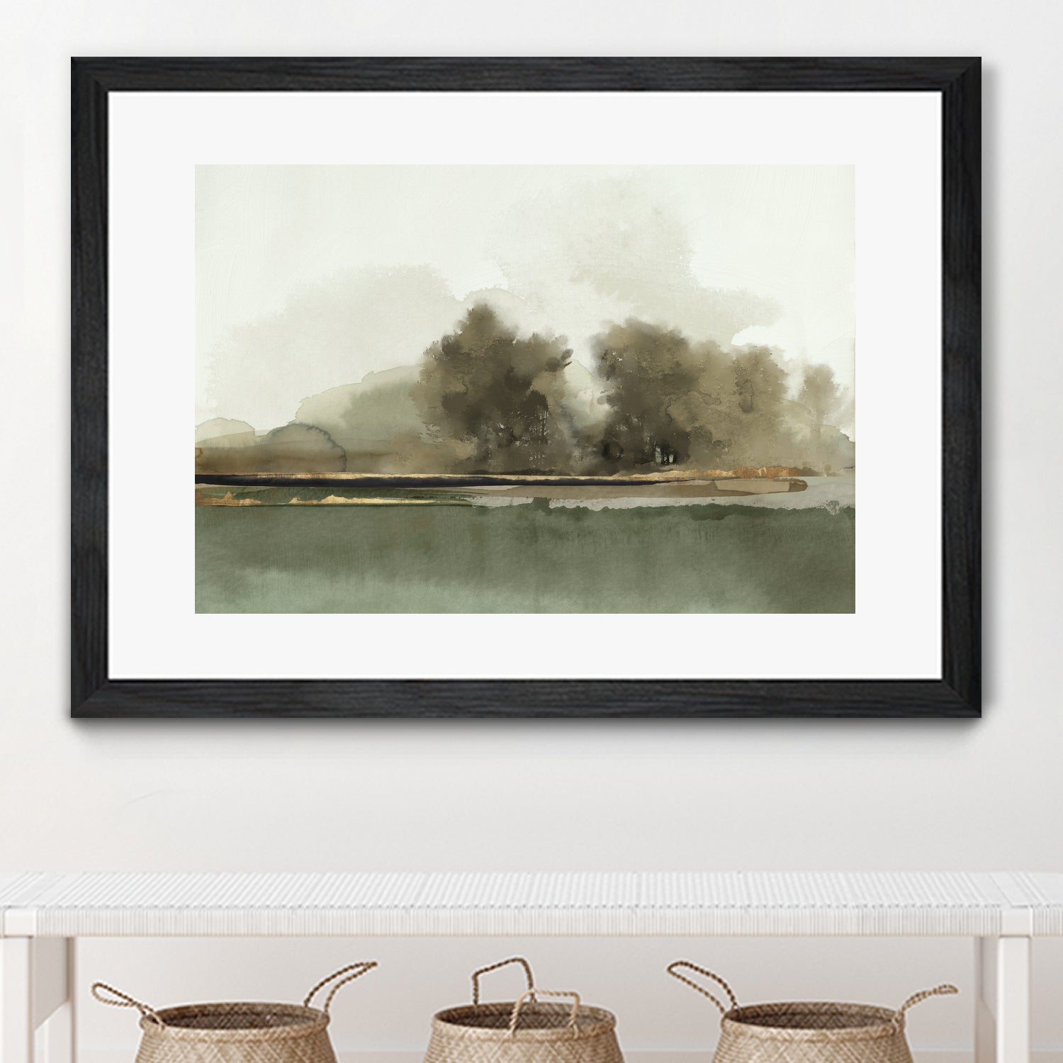 Forest Memories by Jacob Q on GIANT ART - gold landscape