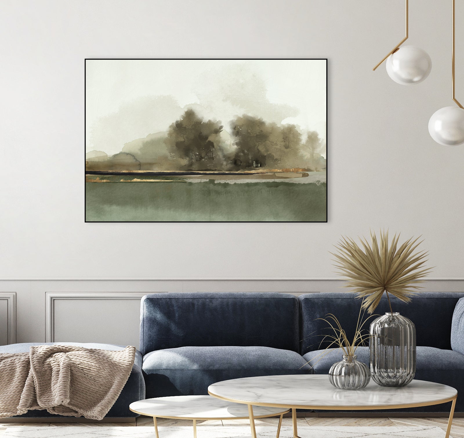 Forest Memories by Jacob Q on GIANT ART - gold landscape