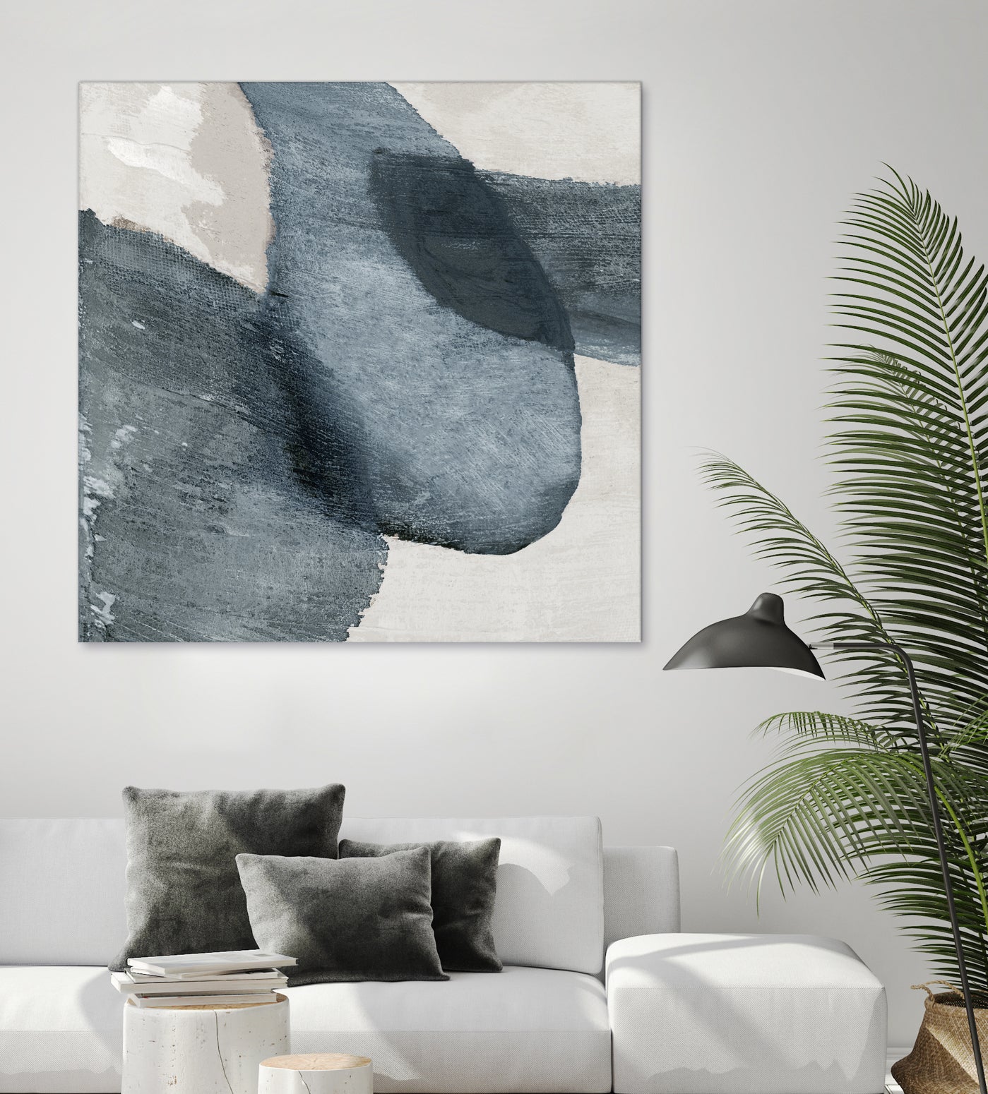 Blue Reverie II by Jacob Q on GIANT ART - blue shapes cloud dancer