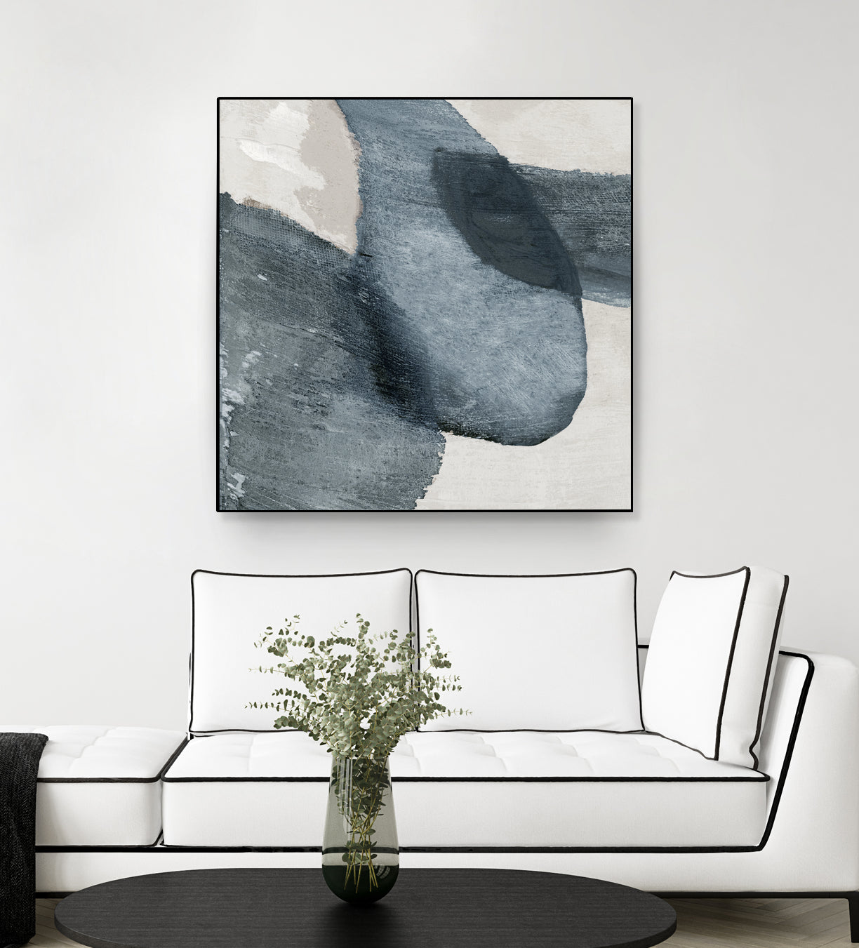 Blue Reverie II by Jacob Q on GIANT ART - blue shapes cloud dancer