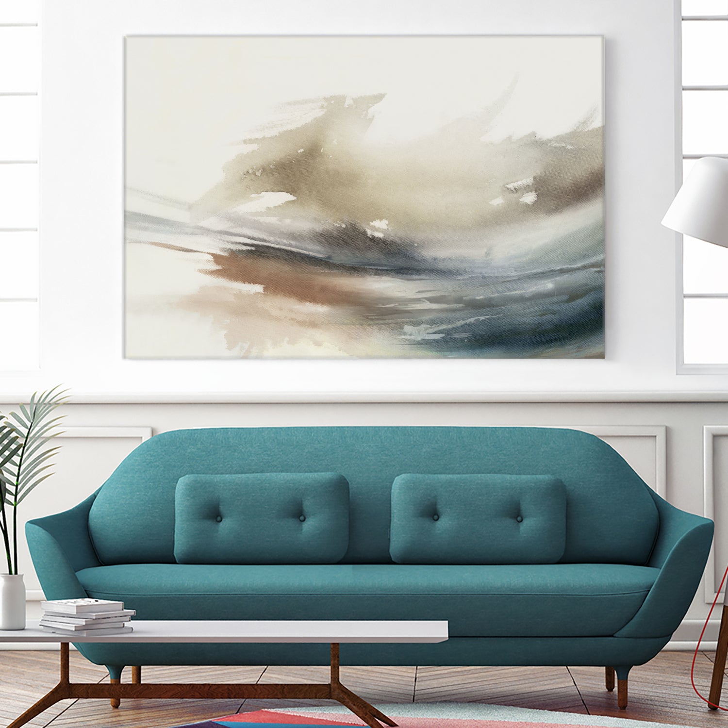 Gentle Abstractions by Pi Studio on GIANT ART - brown cloud dancer