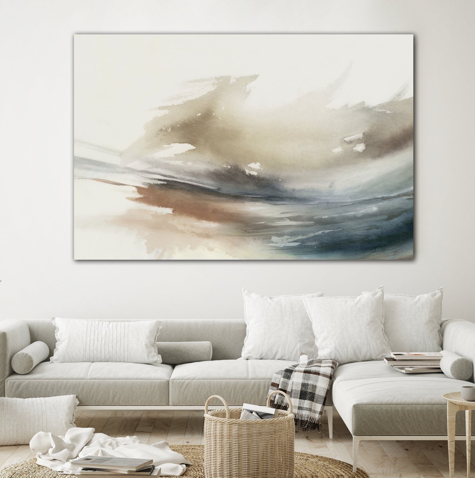 Gentle Abstractions by Pi Studio on GIANT ART - brown cloud dancer