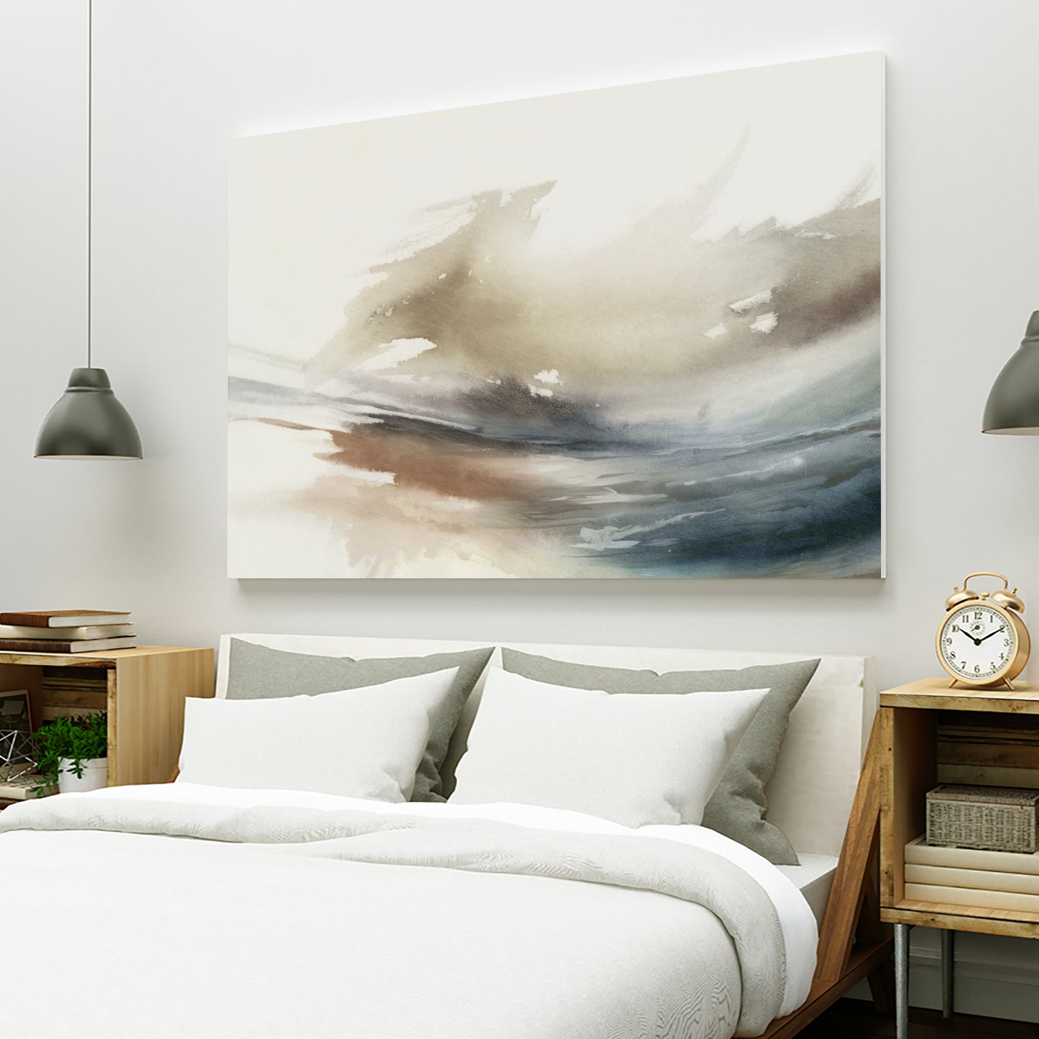 Gentle Abstractions by Pi Studio on GIANT ART - brown cloud dancer