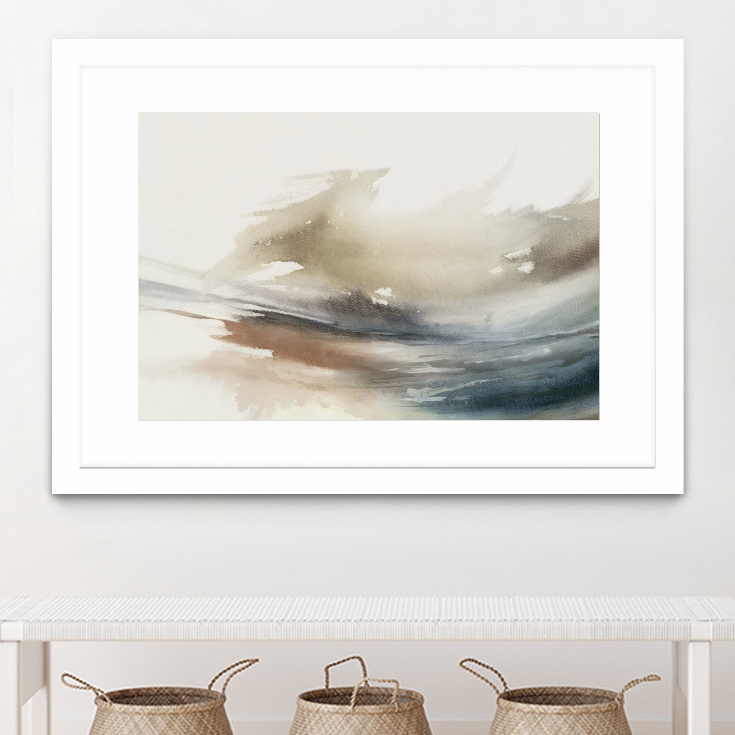 Gentle Abstractions by Pi Studio on GIANT ART - brown cloud dancer