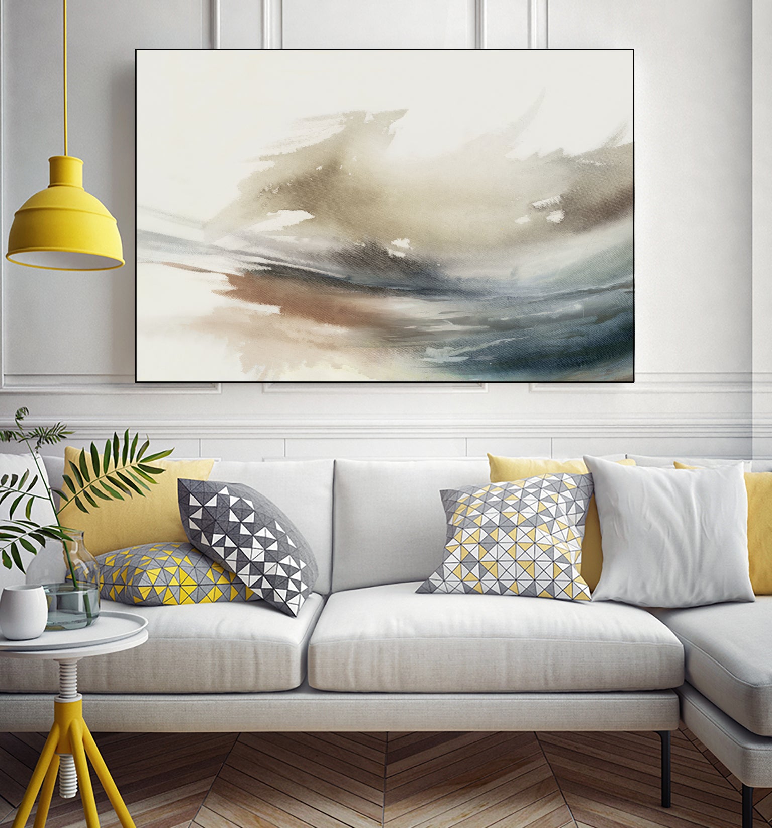 Gentle Abstractions by Pi Studio on GIANT ART - brown cloud dancer