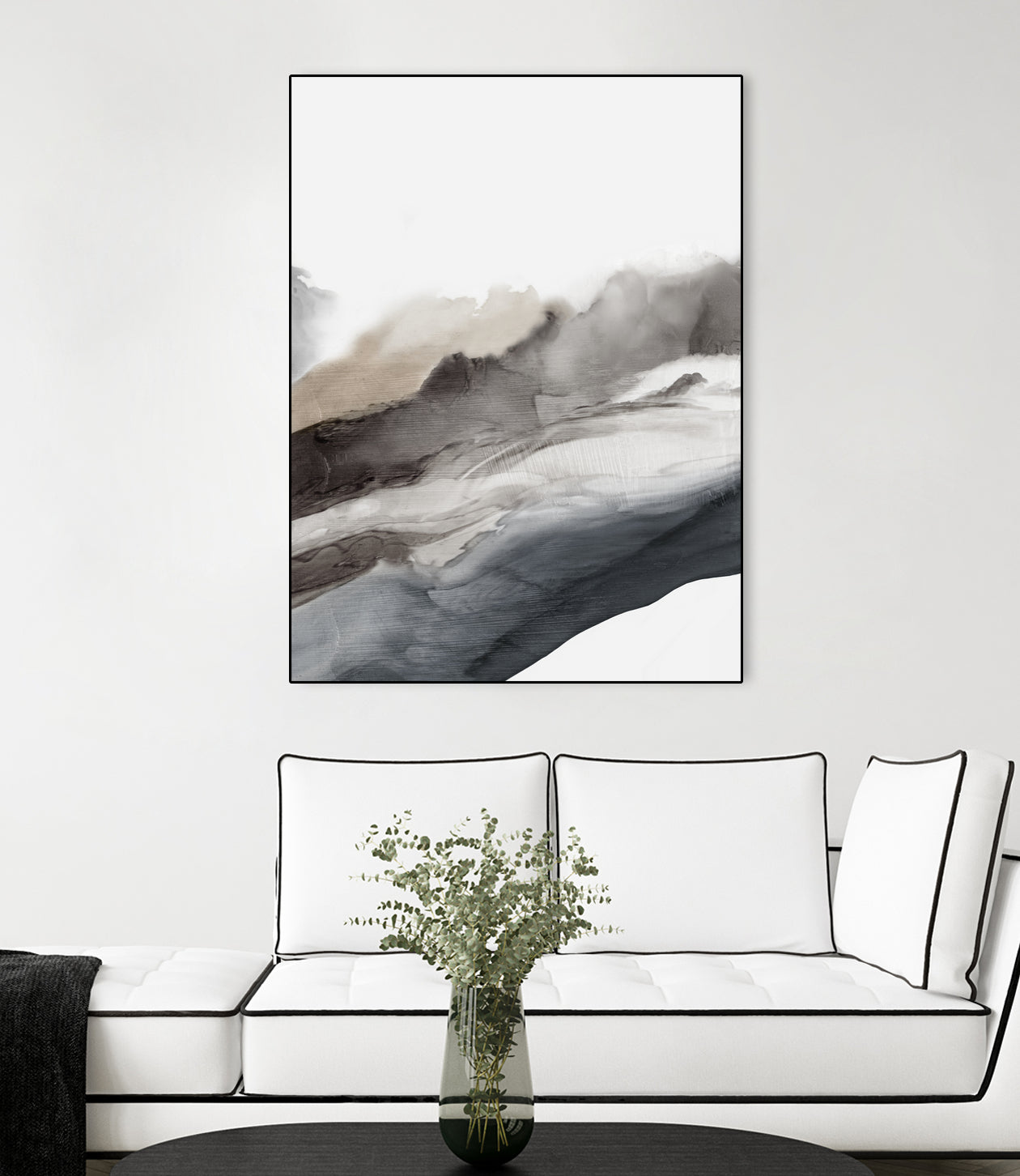 Serene Cascade II by PI Studio on GIANT ART - beige abstract