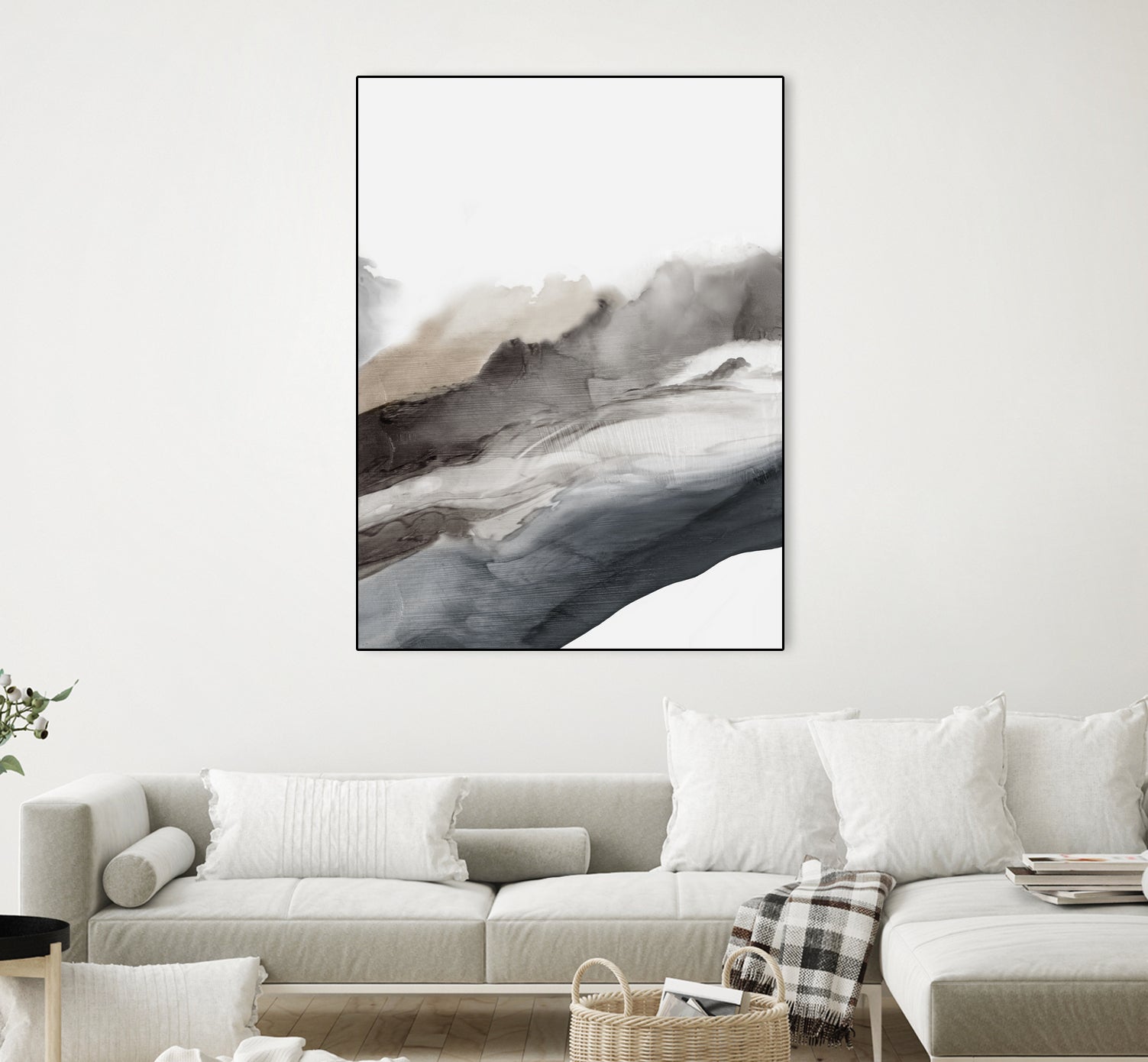 Serene Cascade II by PI Studio on GIANT ART - beige abstract