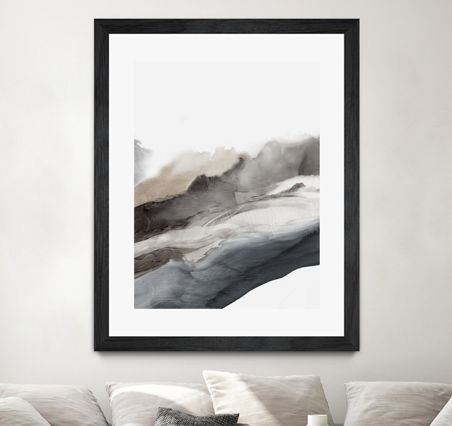 Serene Cascade II by PI Studio on GIANT ART - beige abstract