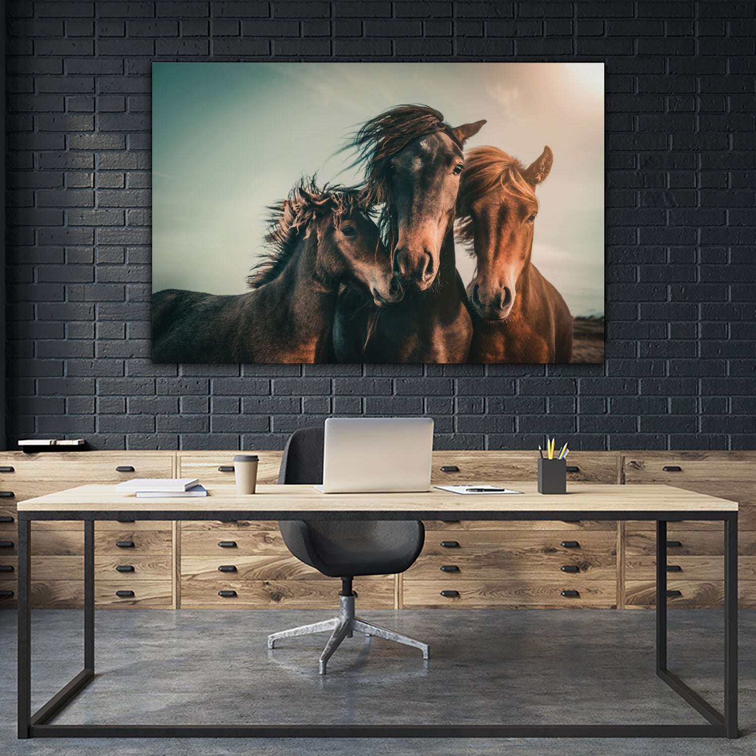 Family portrait by Marcus Hennen on GIANT ART - friendship animal friendship