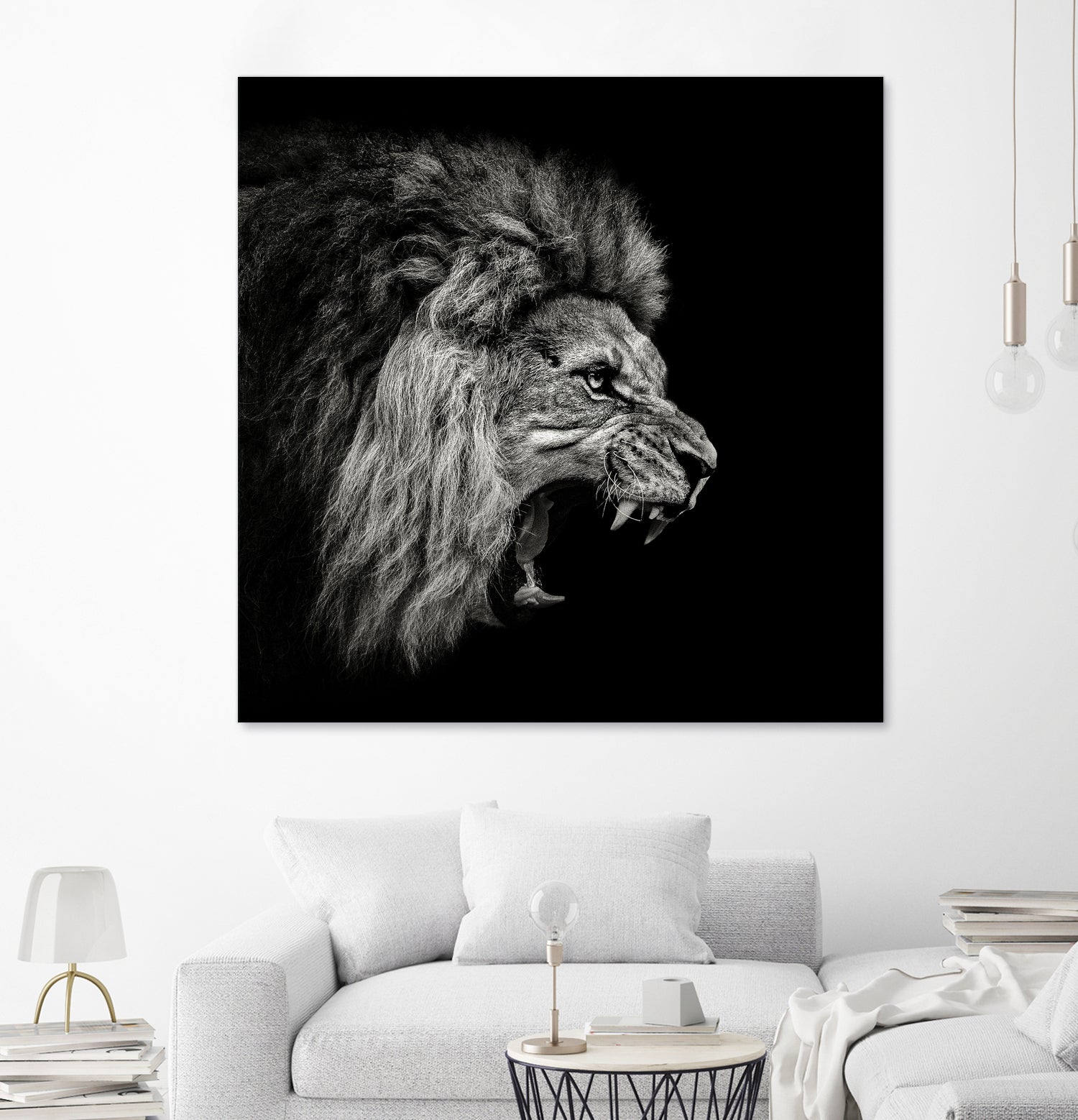 Roaring Lion #2 by Christian Meermann on GIANT ART - feline animal feline