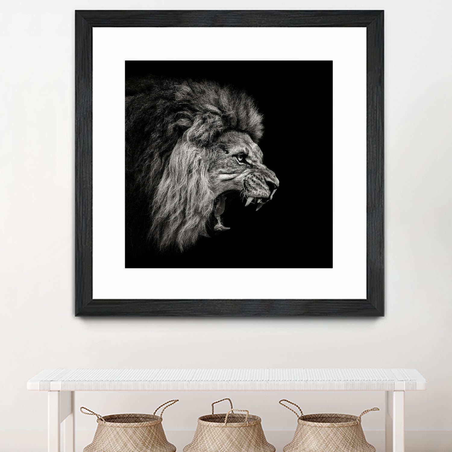 Roaring Lion #2 by Christian Meermann on GIANT ART - feline animal feline