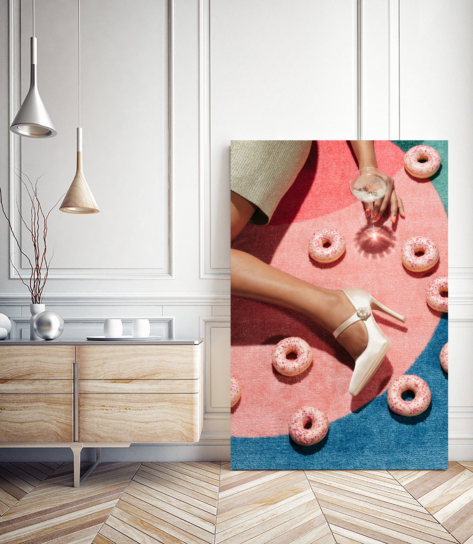 Pink Picnic #02 by Pictufy on GIANT ART - portrait doughnut