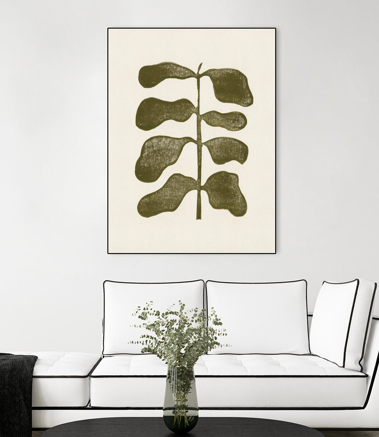 Linocut Plant by Alisa Galitsyna on GIANT ART - 7143 illustration