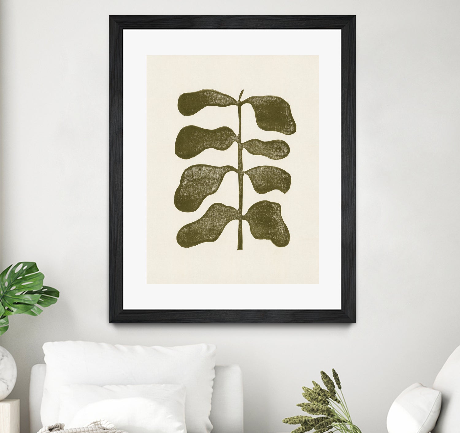 Linocut Plant by Alisa Galitsyna on GIANT ART - 7143 illustration