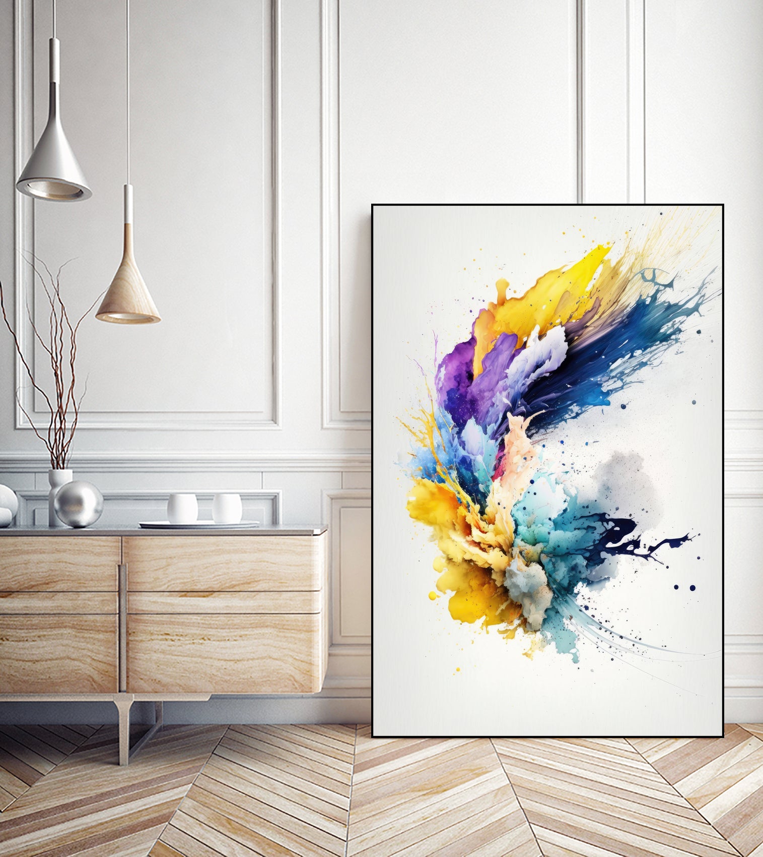 Mystic Fluidity by Mauro on GIANT ART - watercolors illustration watercolors