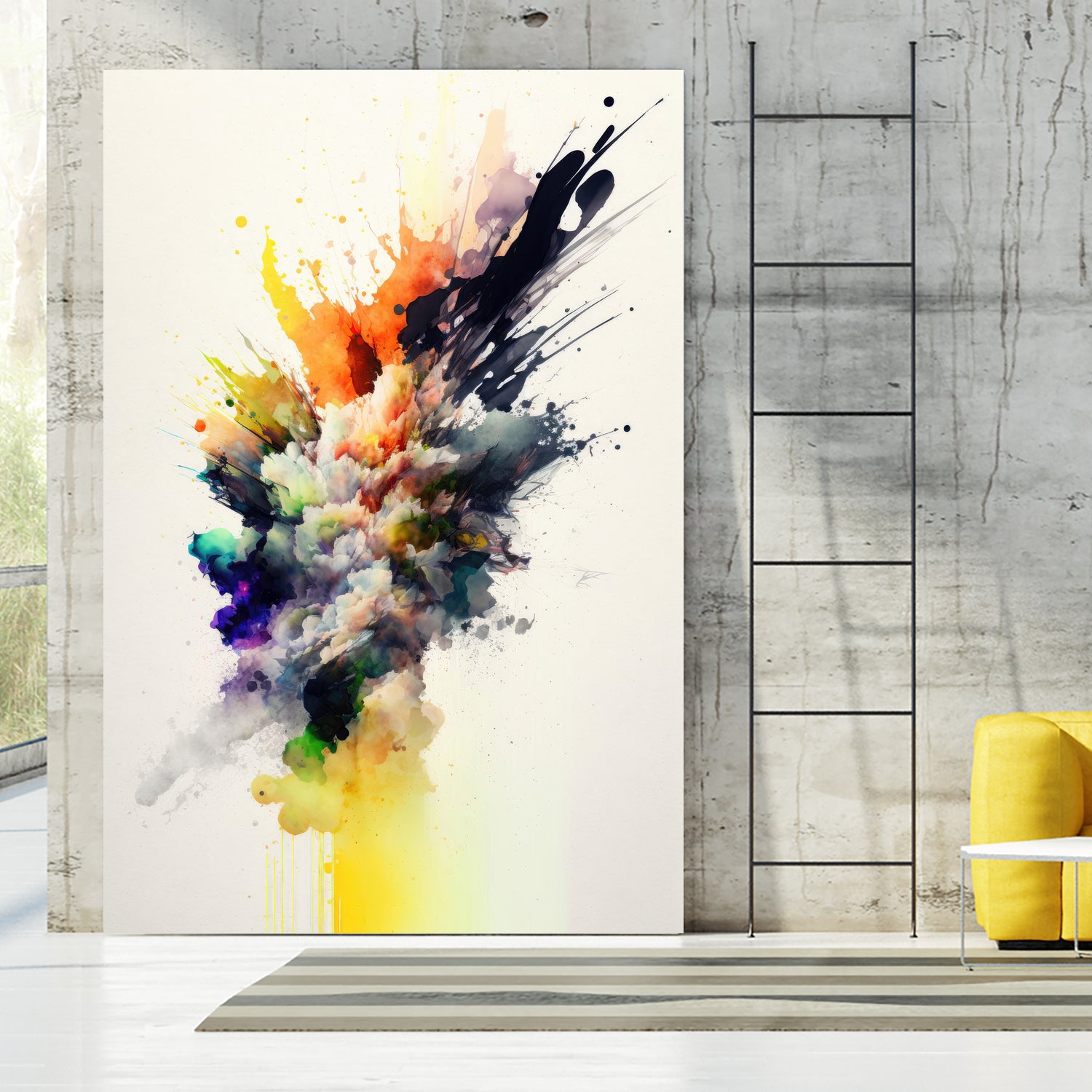 Colorful Explosion by Mauro on GIANT ART - splatter illustration splatter