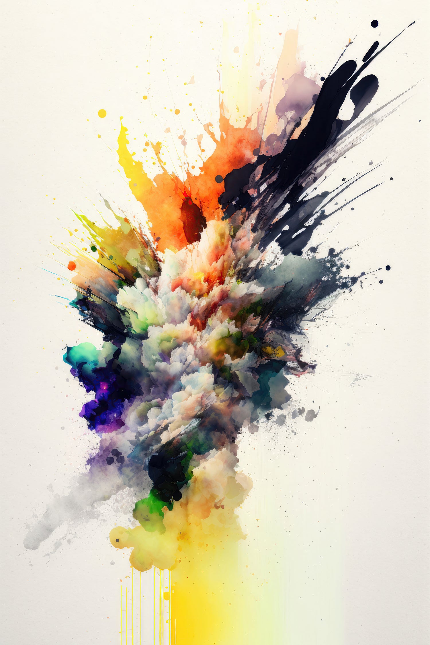 Colorful Explosion by Mauro on GIANT ART - splatter illustration splatter