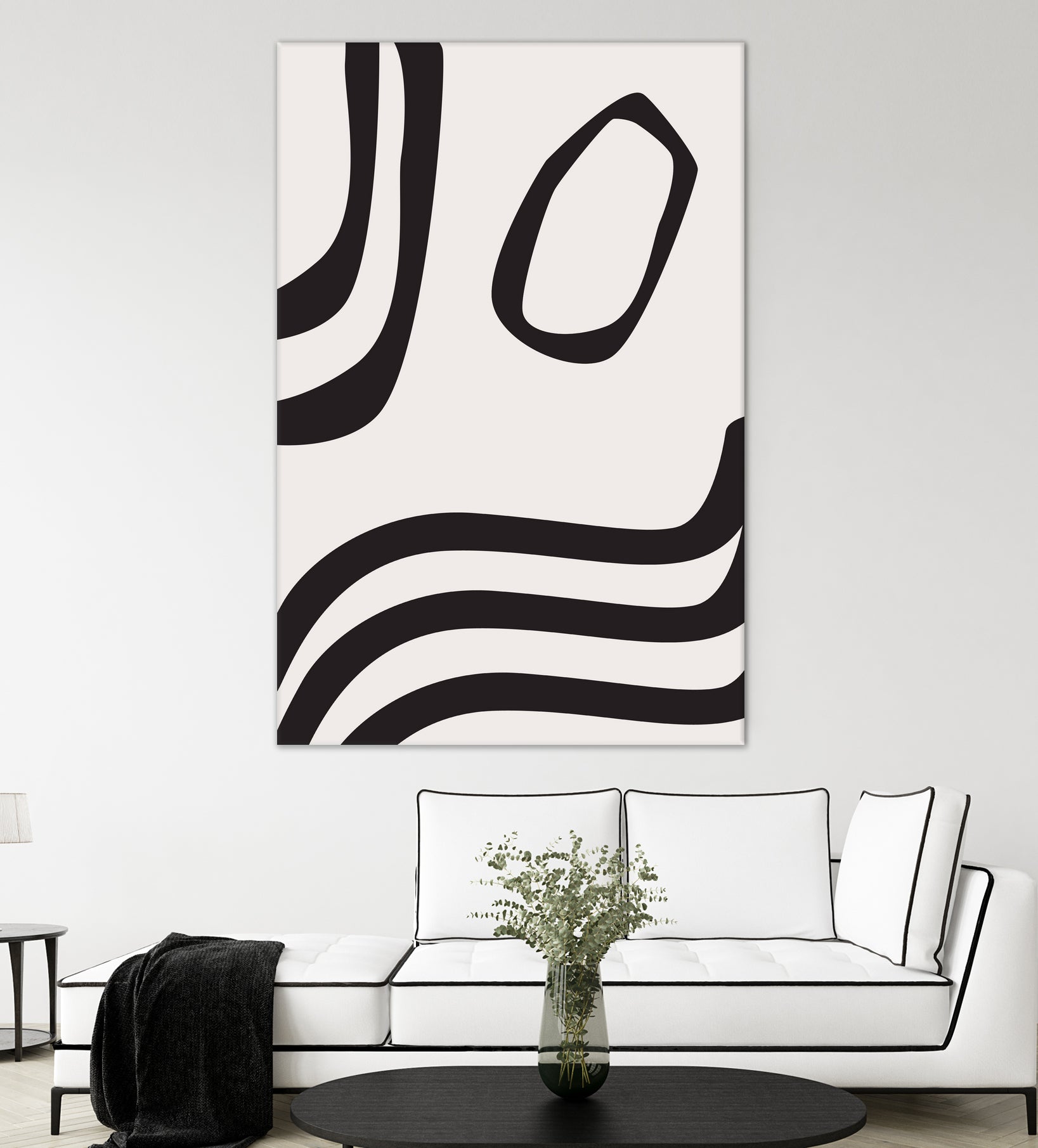 Black Curves by Sally Ann Moss on GIANT ART - line art abstract