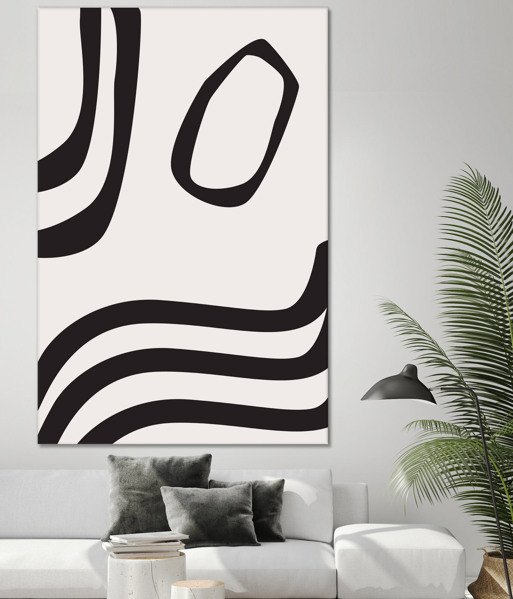 Black Curves by Sally Ann Moss on GIANT ART - line art abstract