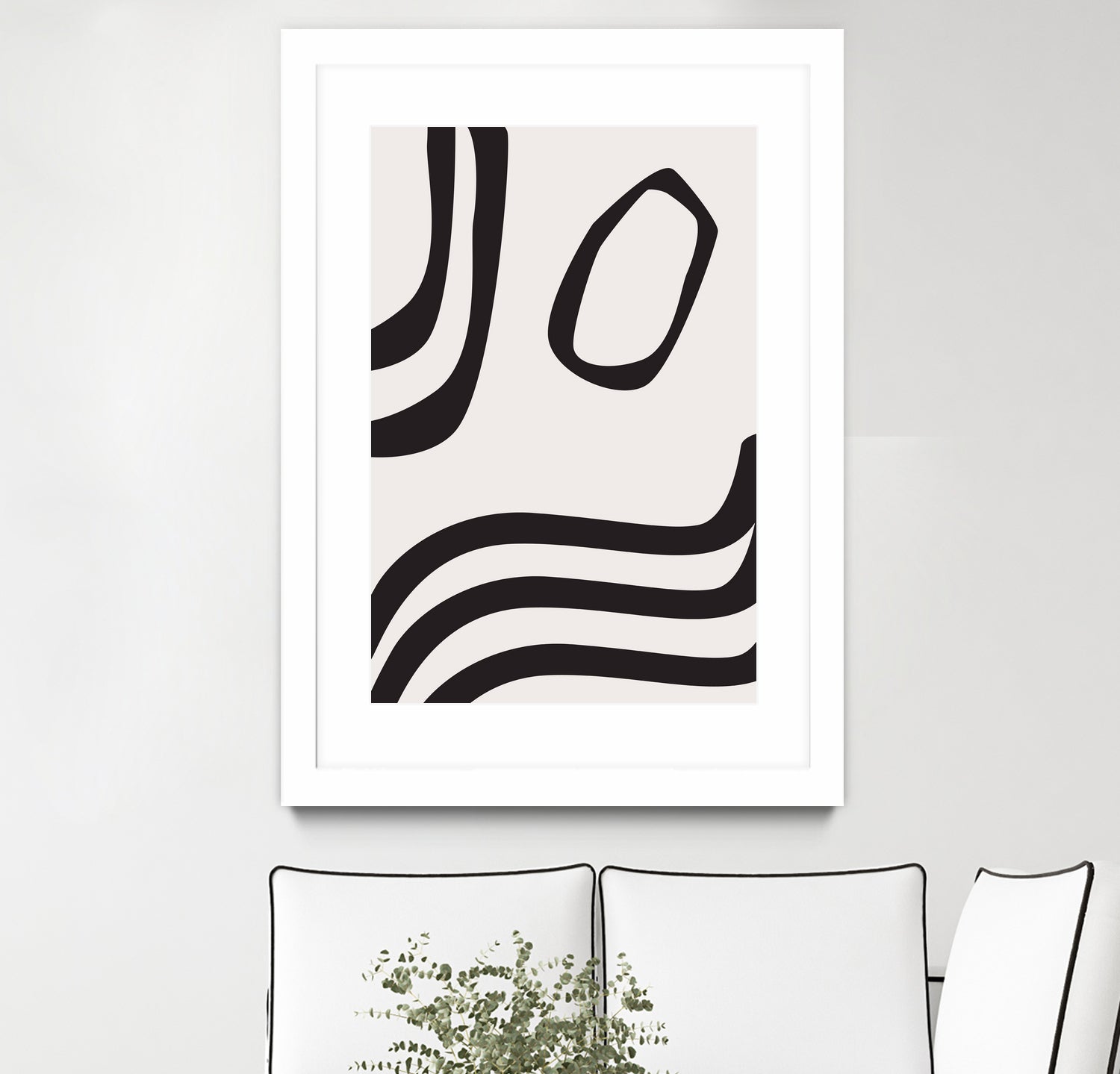 Black Curves by Sally Ann Moss on GIANT ART - line art abstract