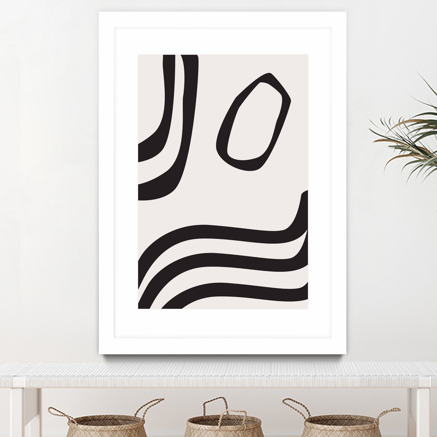 Black Curves by Sally Ann Moss on GIANT ART - line art abstract