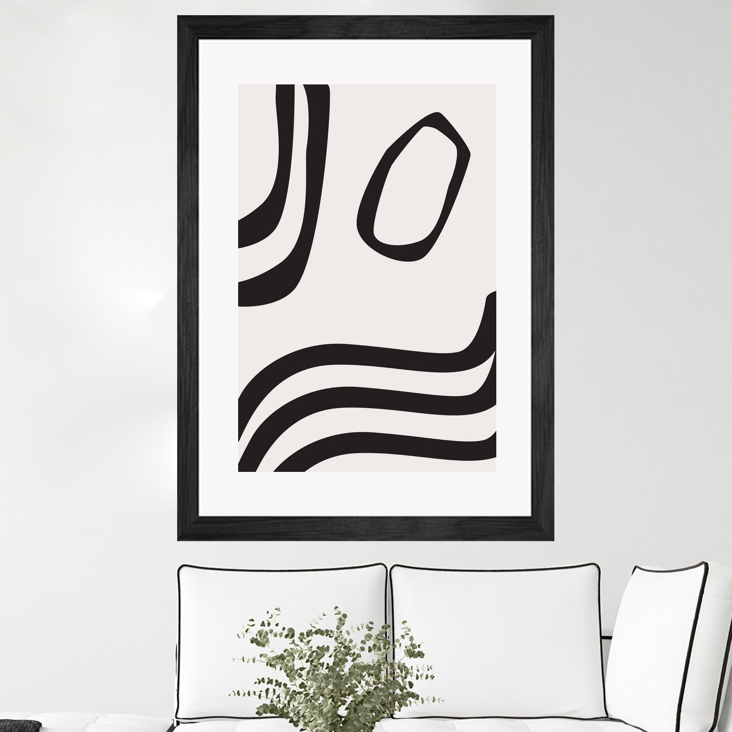 Black Curves by Sally Ann Moss on GIANT ART - line art abstract