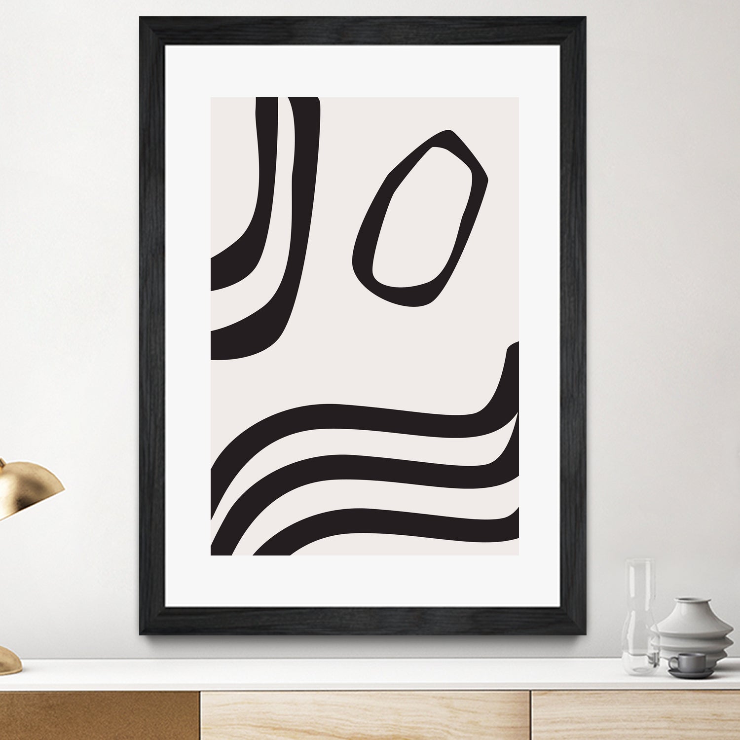 Black Curves by Sally Ann Moss on GIANT ART - line art abstract