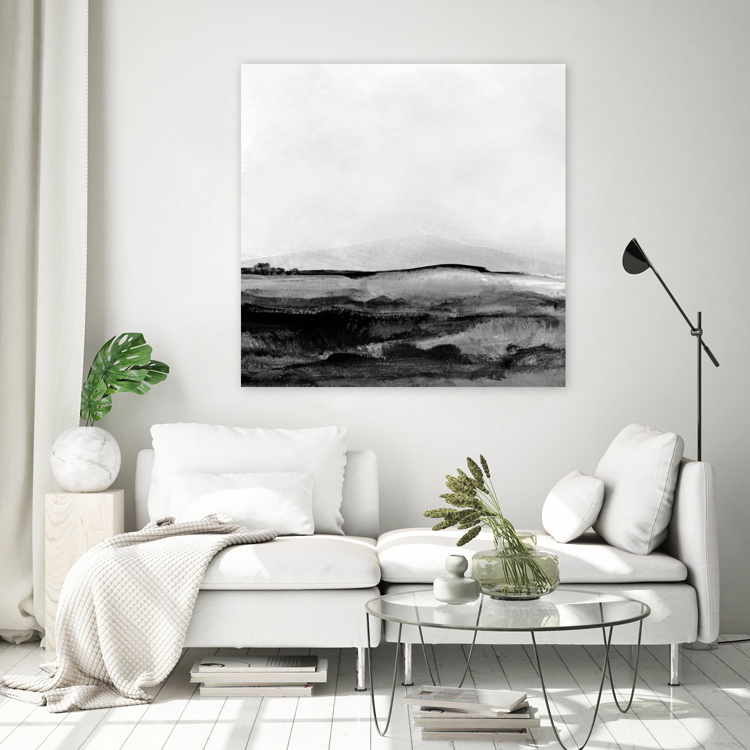 Mono Landscape No1 by Dan Hobday on GIANT ART - landscape abstract landscape