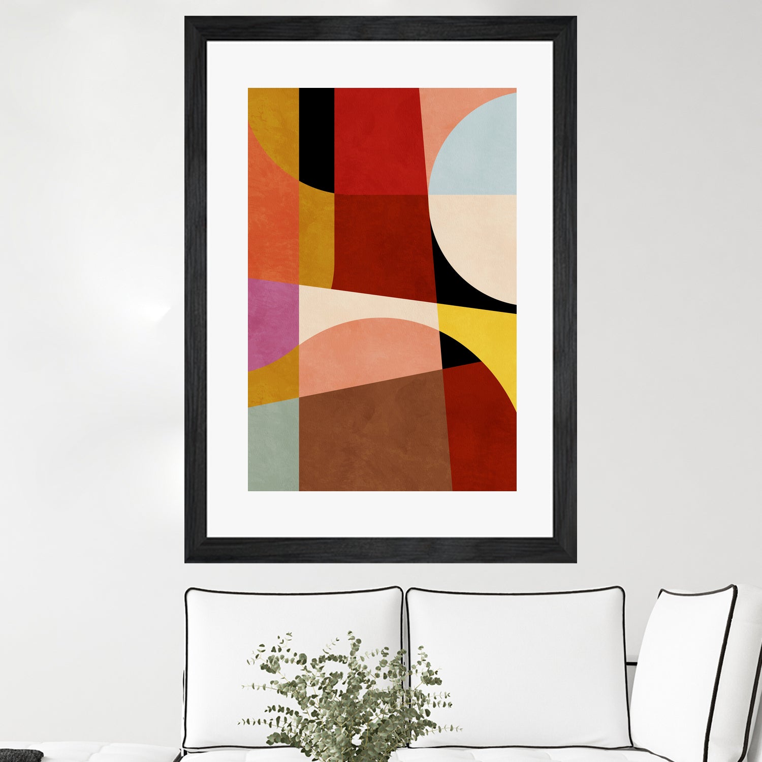 Warm Colors Bauhaus Geometry2 by Ana Rut Bre on GIANT ART - abstract abstract