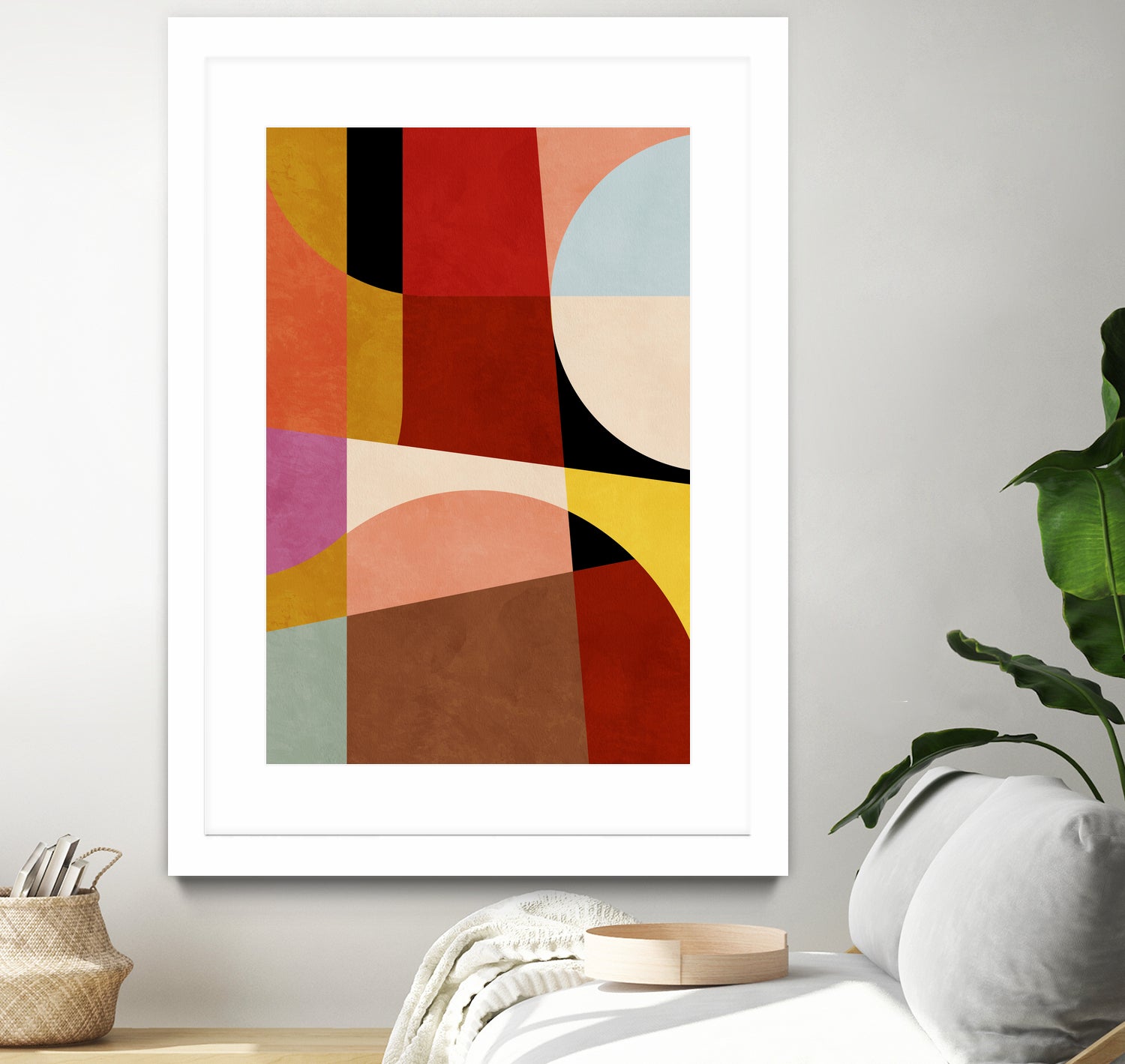Warm Colors Bauhaus Geometry2 by Ana Rut Bre on GIANT ART - abstract abstract