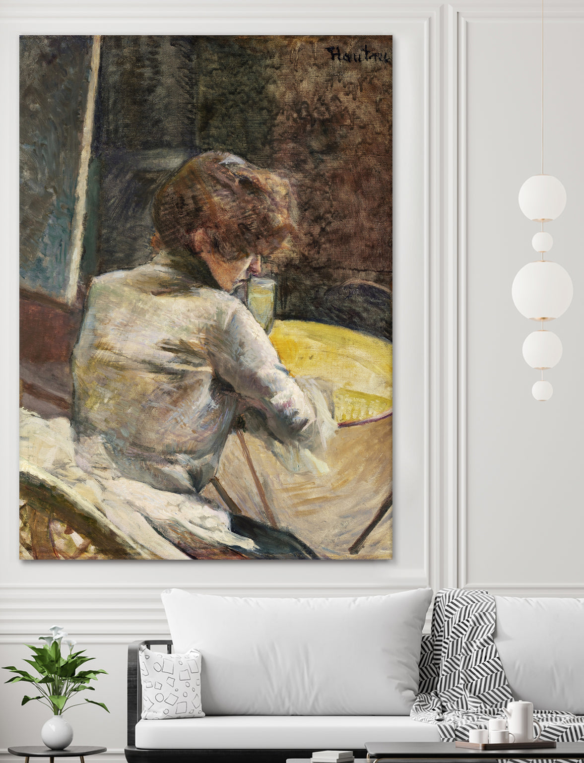 Waiting (ca.1887) by TOULOUSE LAUTREC on GIANT ART - figurative toulouse lautrec