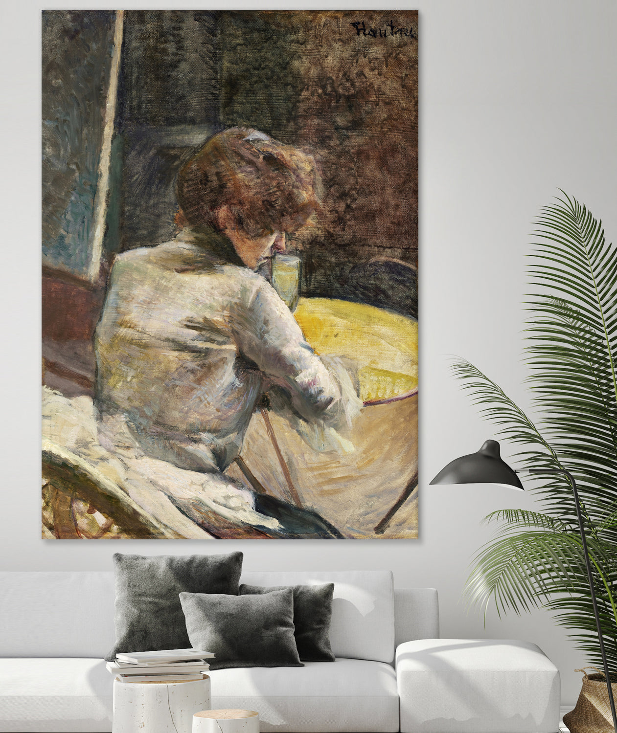 Waiting (ca.1887) by TOULOUSE LAUTREC on GIANT ART - figurative toulouse lautrec