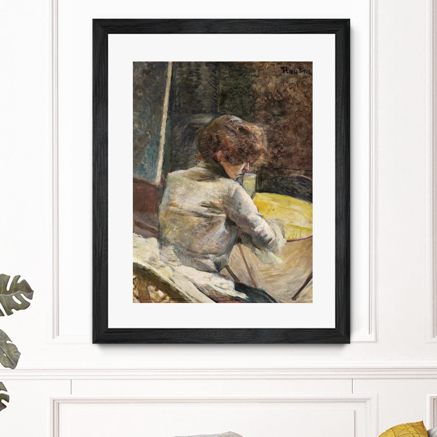 Waiting (ca.1887) by TOULOUSE LAUTREC on GIANT ART - figurative toulouse lautrec