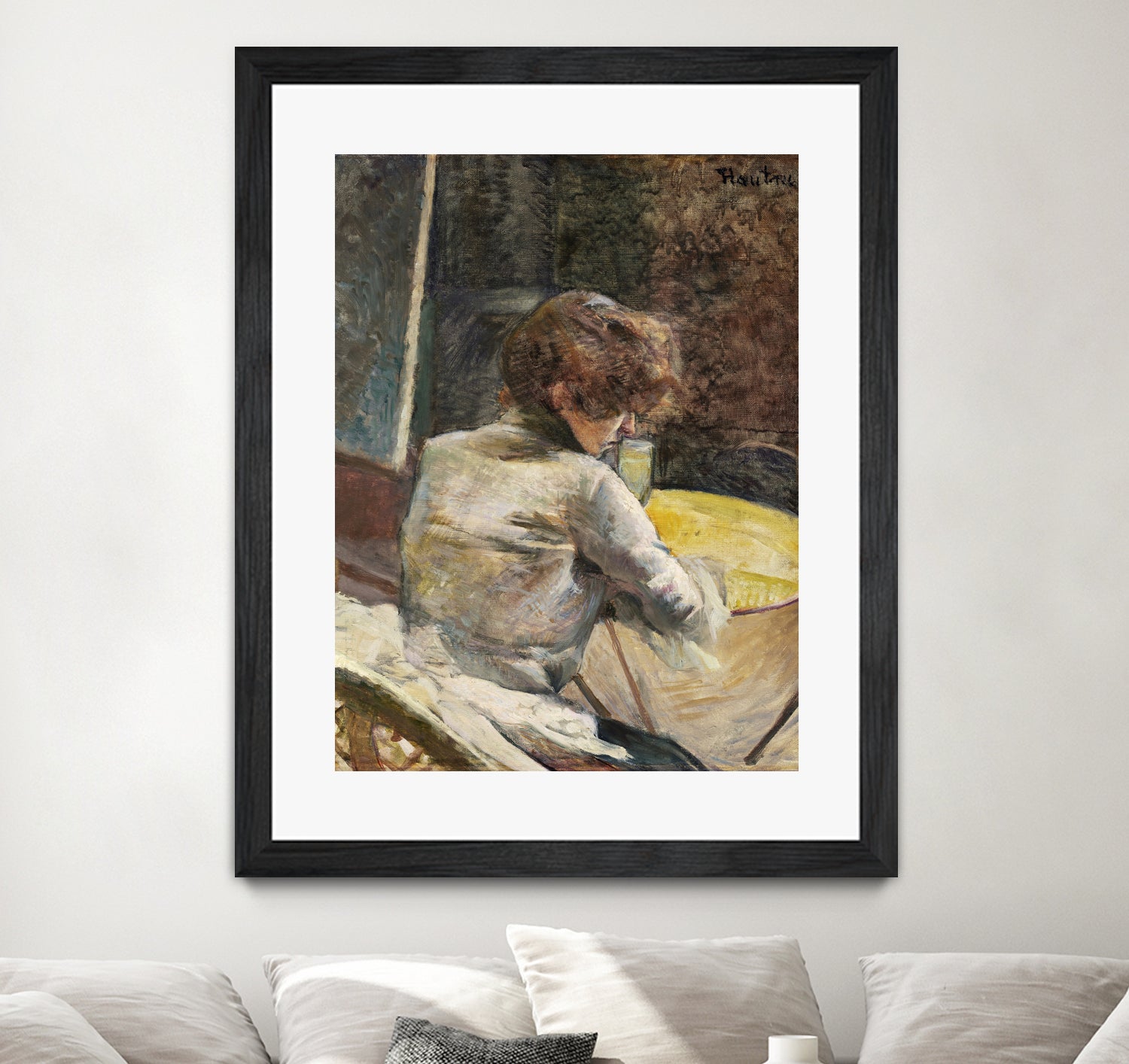 Waiting (ca.1887) by TOULOUSE LAUTREC on GIANT ART - figurative toulouse lautrec