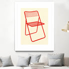 Ted Net Chair Red by Rosi on GIANT ART - illustration ikea