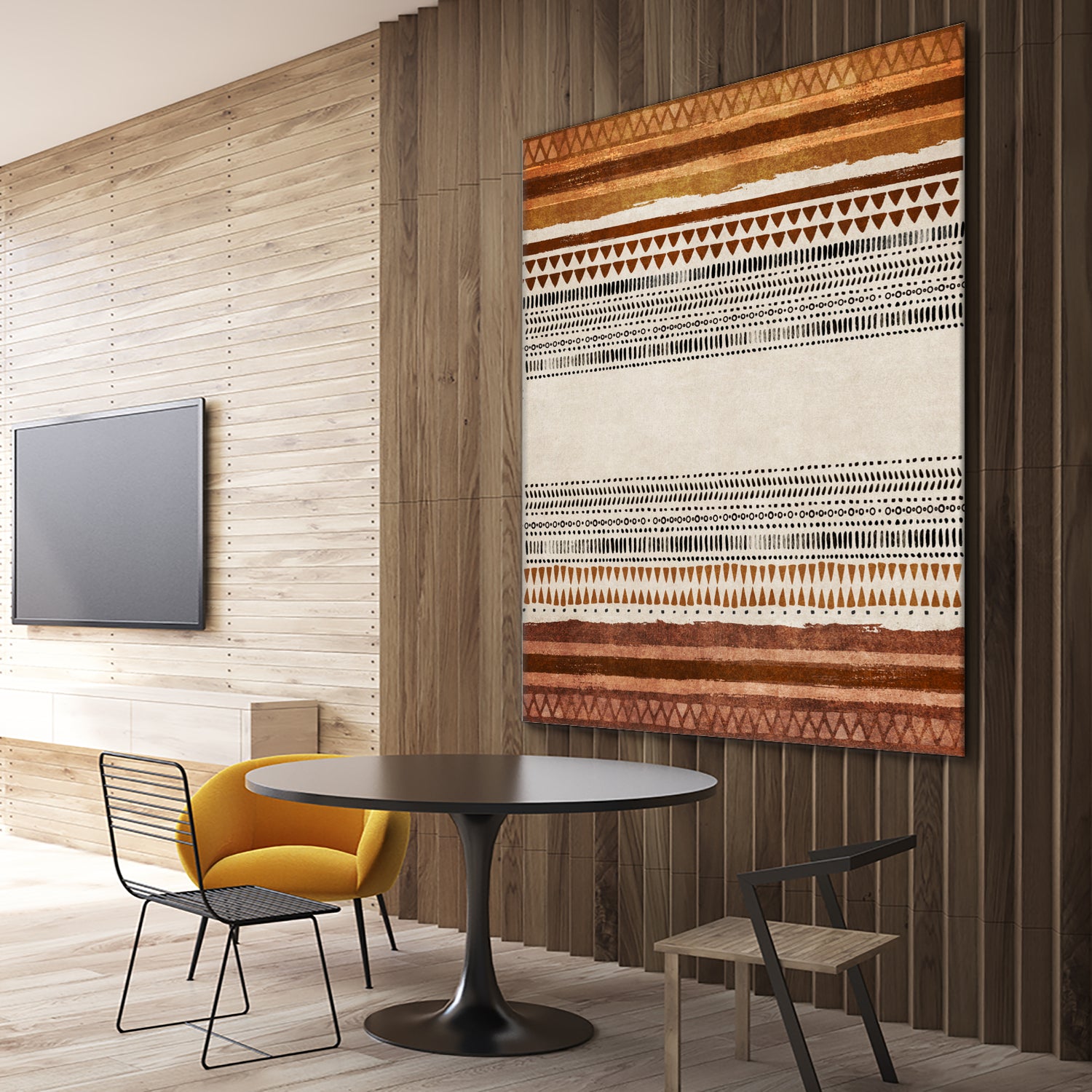 Tribal Rhythm by Emel Tunaboylu on GIANT ART - abstract tribal-wall-art