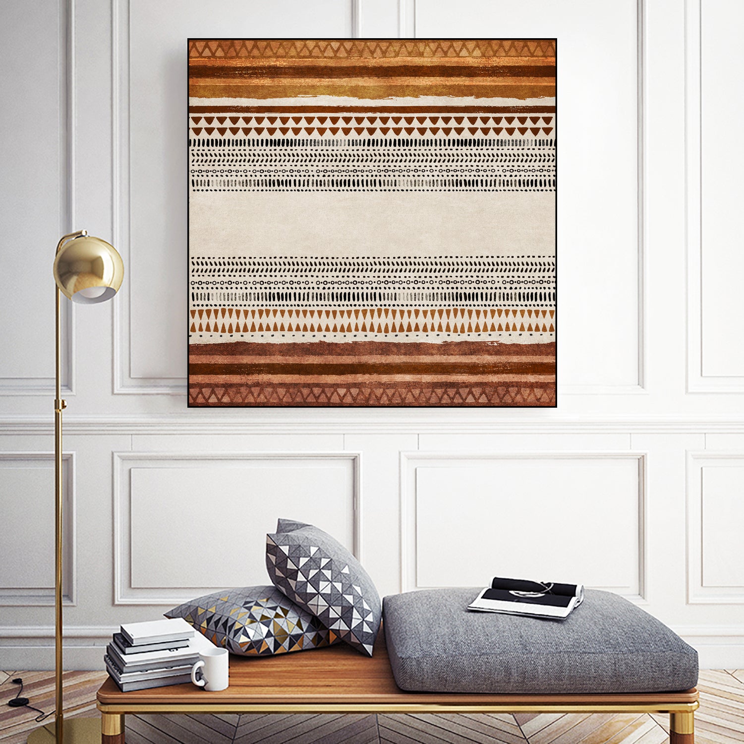 Tribal Rhythm by Emel Tunaboylu on GIANT ART - abstract tribal-wall-art