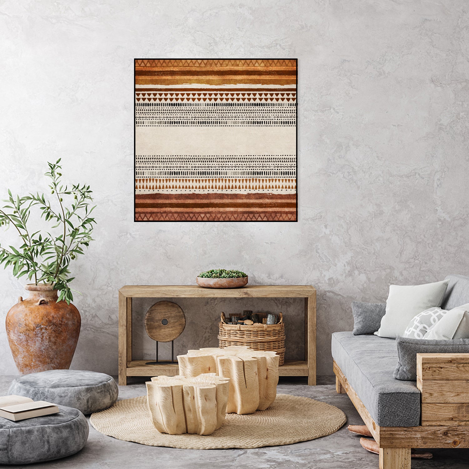 Tribal Rhythm by Emel Tunaboylu on GIANT ART - abstract tribal-wall-art