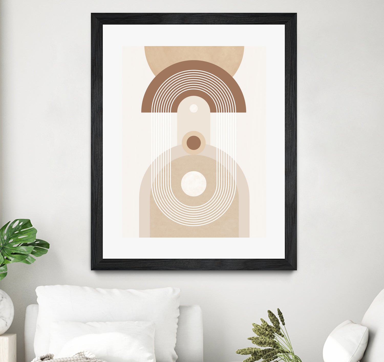 Beige Mid Century Poster by Elena Ristova on GIANT ART - abstract abstract
