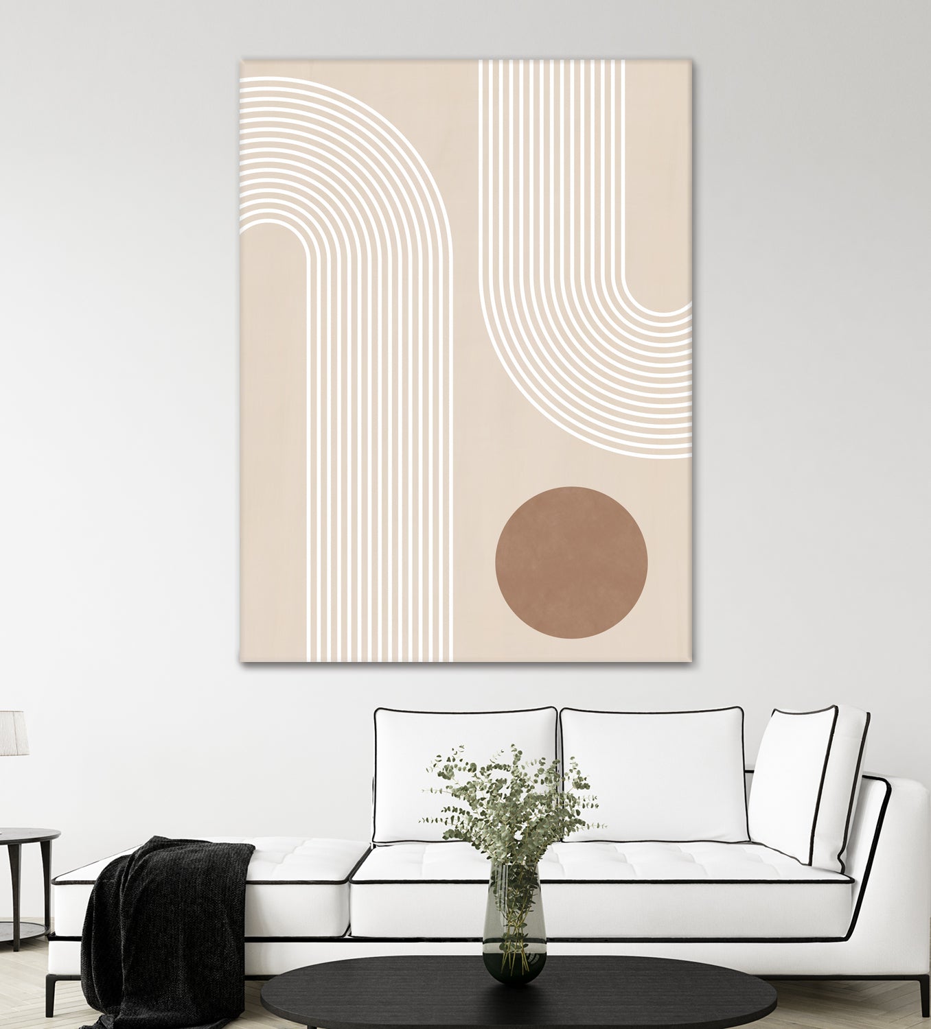 Beige Arc Poster by Elena Ristova on GIANT ART - abstract abstract