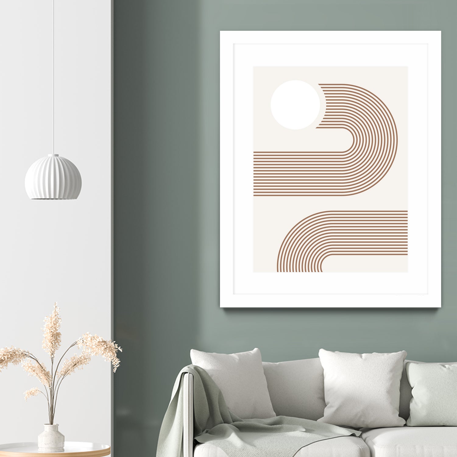 Beige Arc Poster by Elena Ristova on GIANT ART - abstract abstract