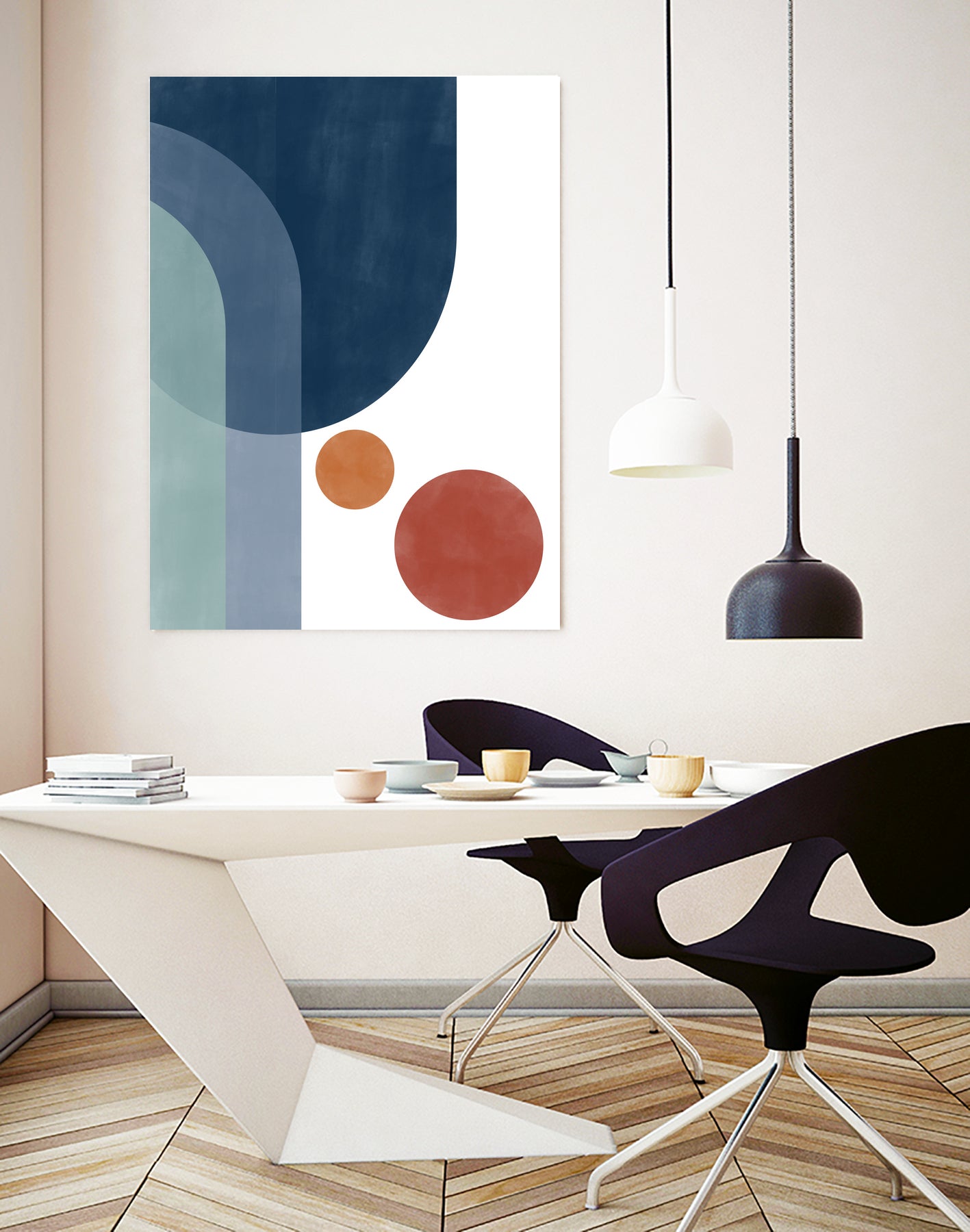 Overlapping Circles And Arches by Elena Ristova on GIANT ART - abstract abstract