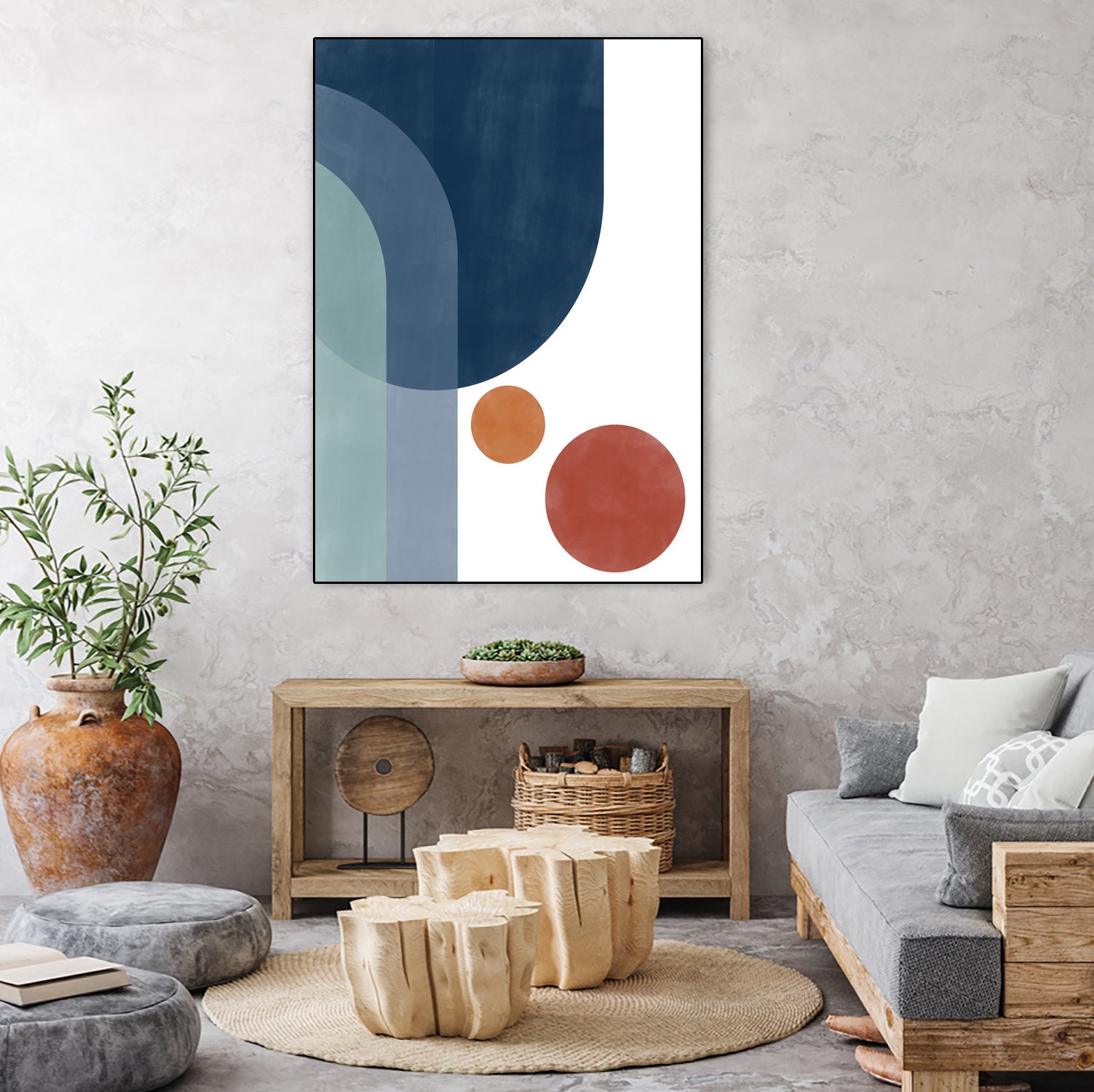 Overlapping Circles And Arches by Elena Ristova on GIANT ART - abstract abstract