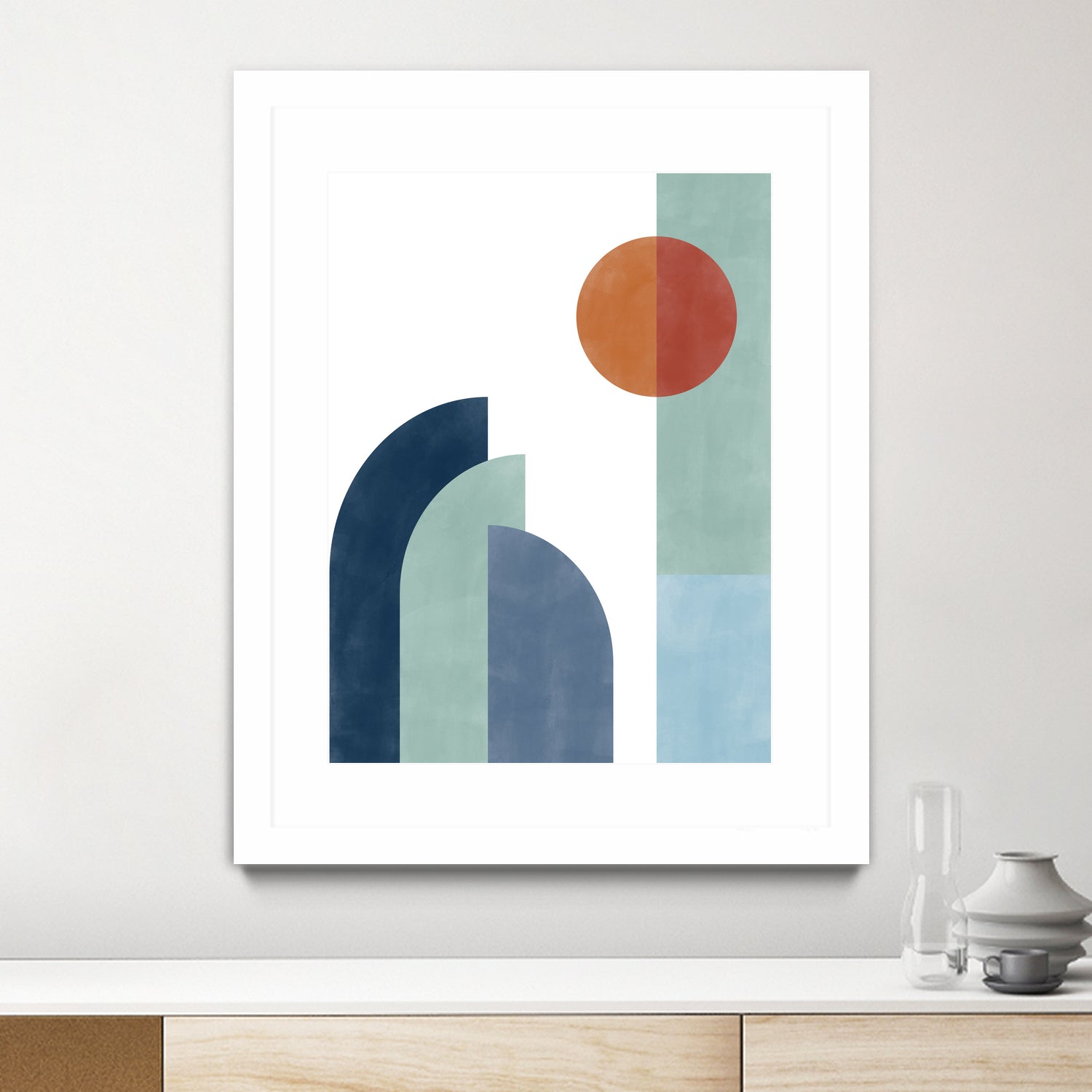 Geometric Shapes With A Minimalist Design by Elena Ristova on GIANT ART - abstract abstract