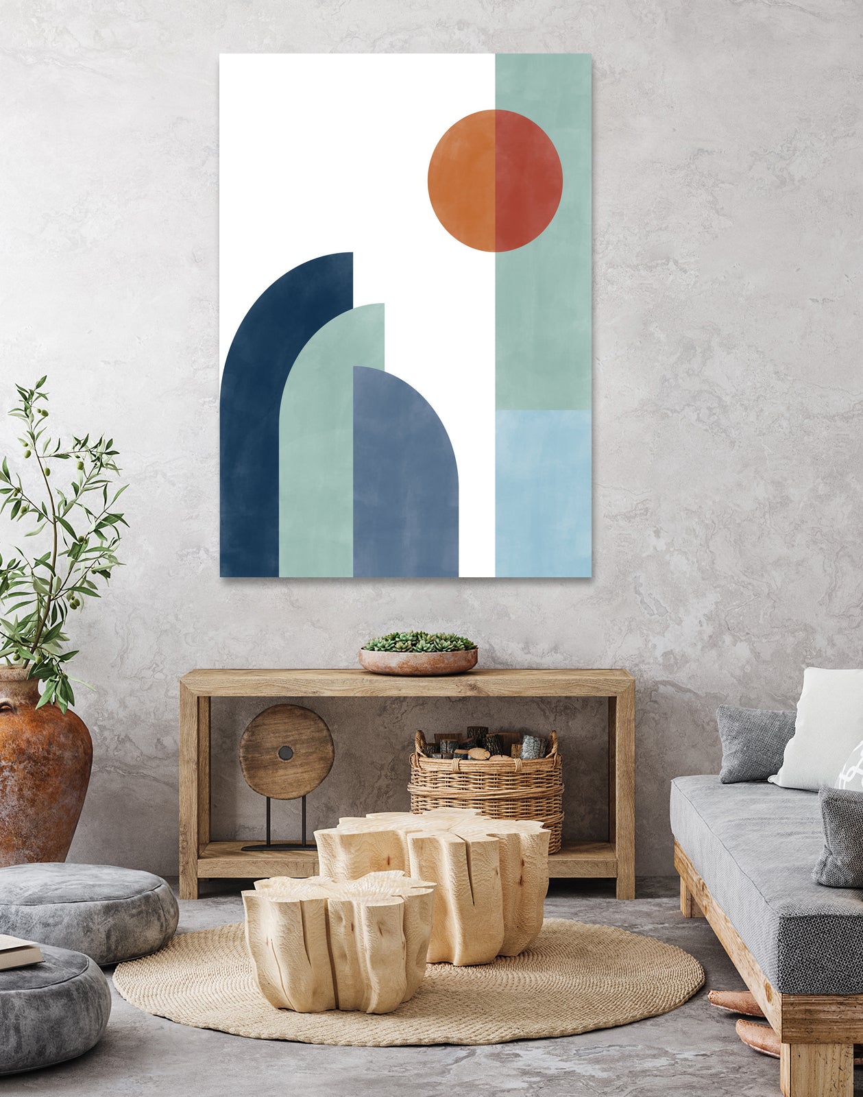 Geometric Shapes With A Minimalist Design by Elena Ristova on GIANT ART - abstract abstract